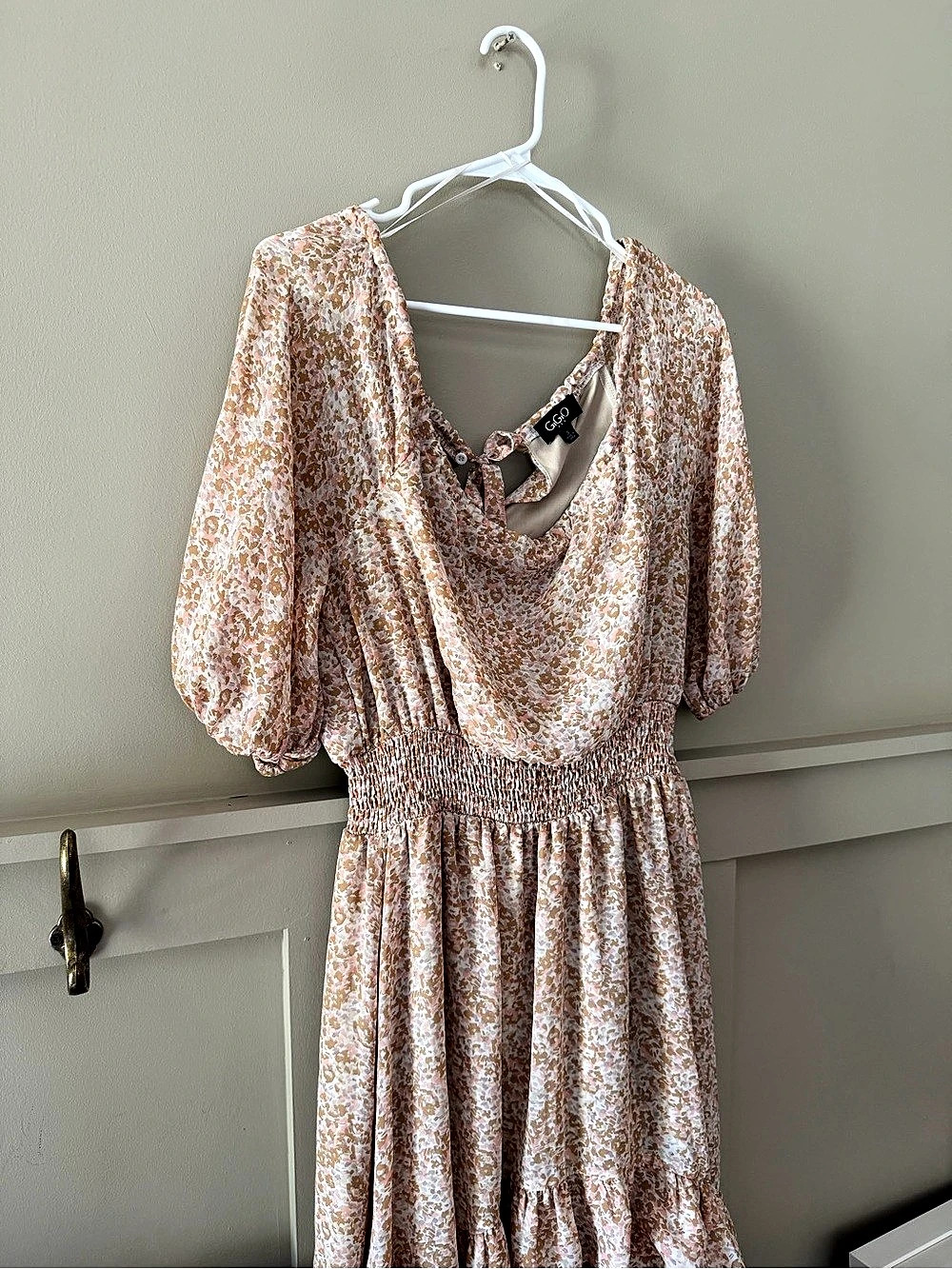 GiGi Floral Mini Dress in Pink & Orange